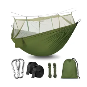 Rusee Camping Hammock with Net Outdoor Hammock | Lightweight Fabric Travel Bed