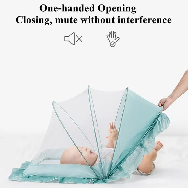 Secure Foldable Baby Crib with Mosquito Net