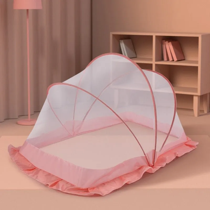 Secure Foldable Baby Crib with Mosquito Net