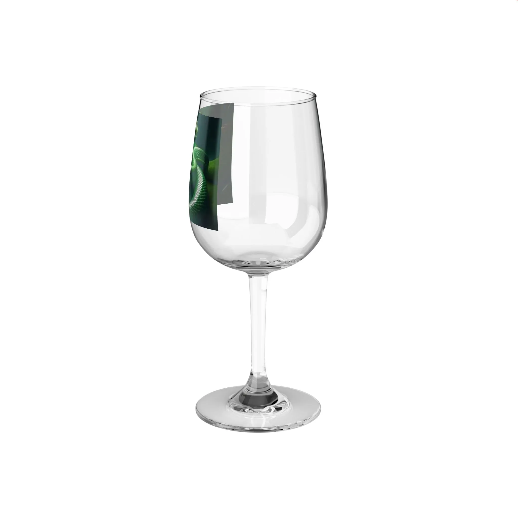 Serpent Decorated 12oz Wine Glass - Perfect for Halloween and Nature Lovers