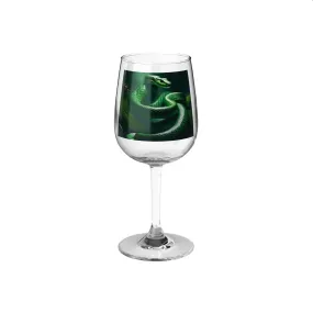 Serpent Decorated 12oz Wine Glass - Perfect for Halloween and Nature Lovers