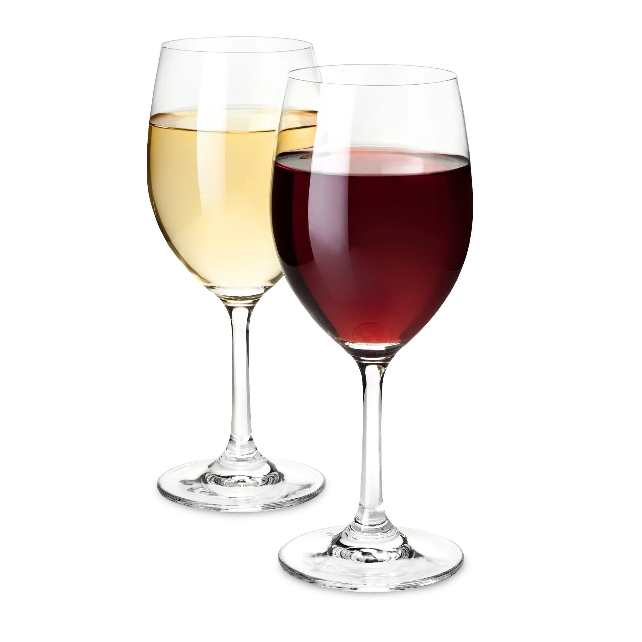 Set of 4 Red And White Tasting Glass