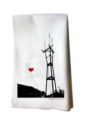 SF Lover's Sutro Tower tea towel