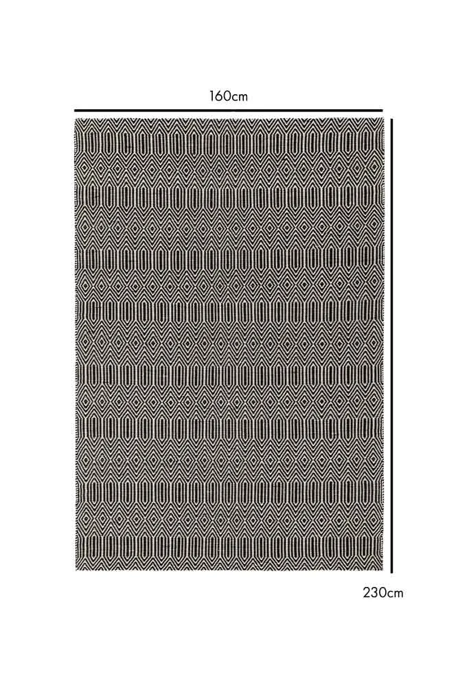 Sloan Monochrome Geometric Rug - 4 Sizes Available