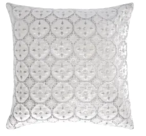 Small Moroccan White Velvet Pillows by Kevin O’Brien Studio