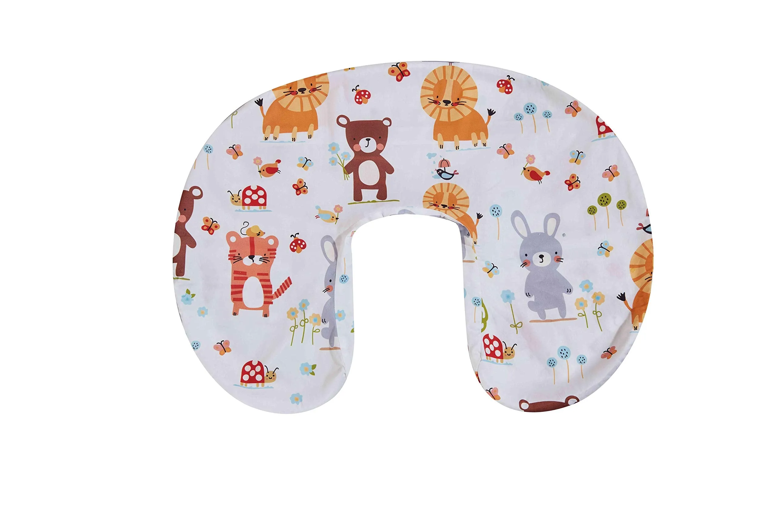 Soft Plush Light Printed Cotton Nursing Pillow