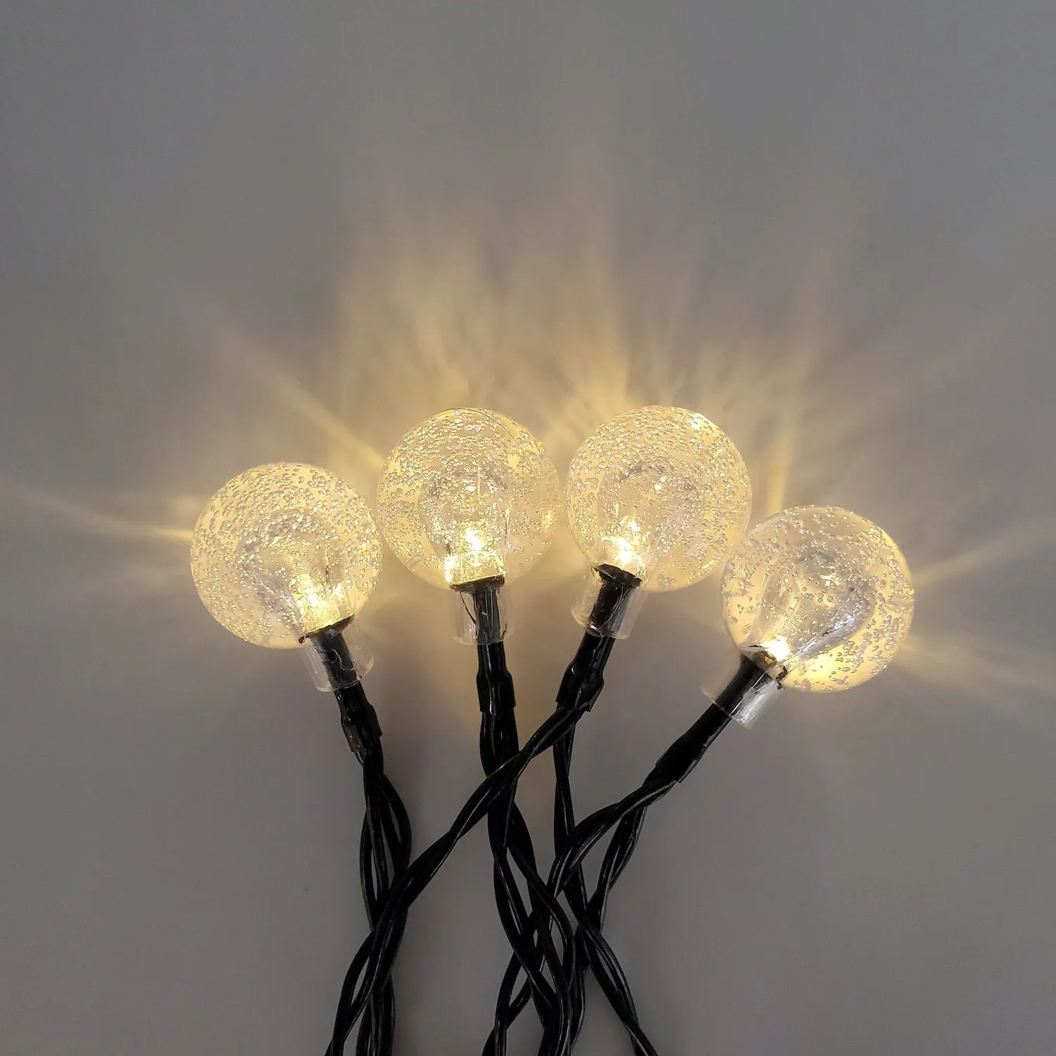 Solar Powered Crystal Ball String Lights