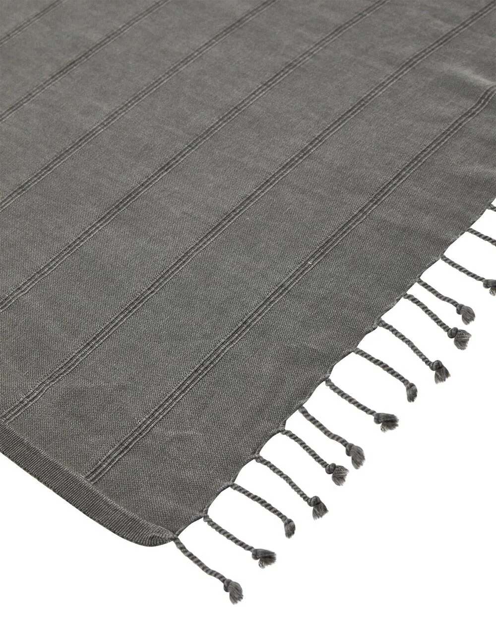 Stonewash Turkish Towel – Charcoal