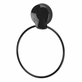 Suction Loc Towel Ring Black