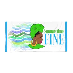 SUMMERTIME FINE Beach Towel