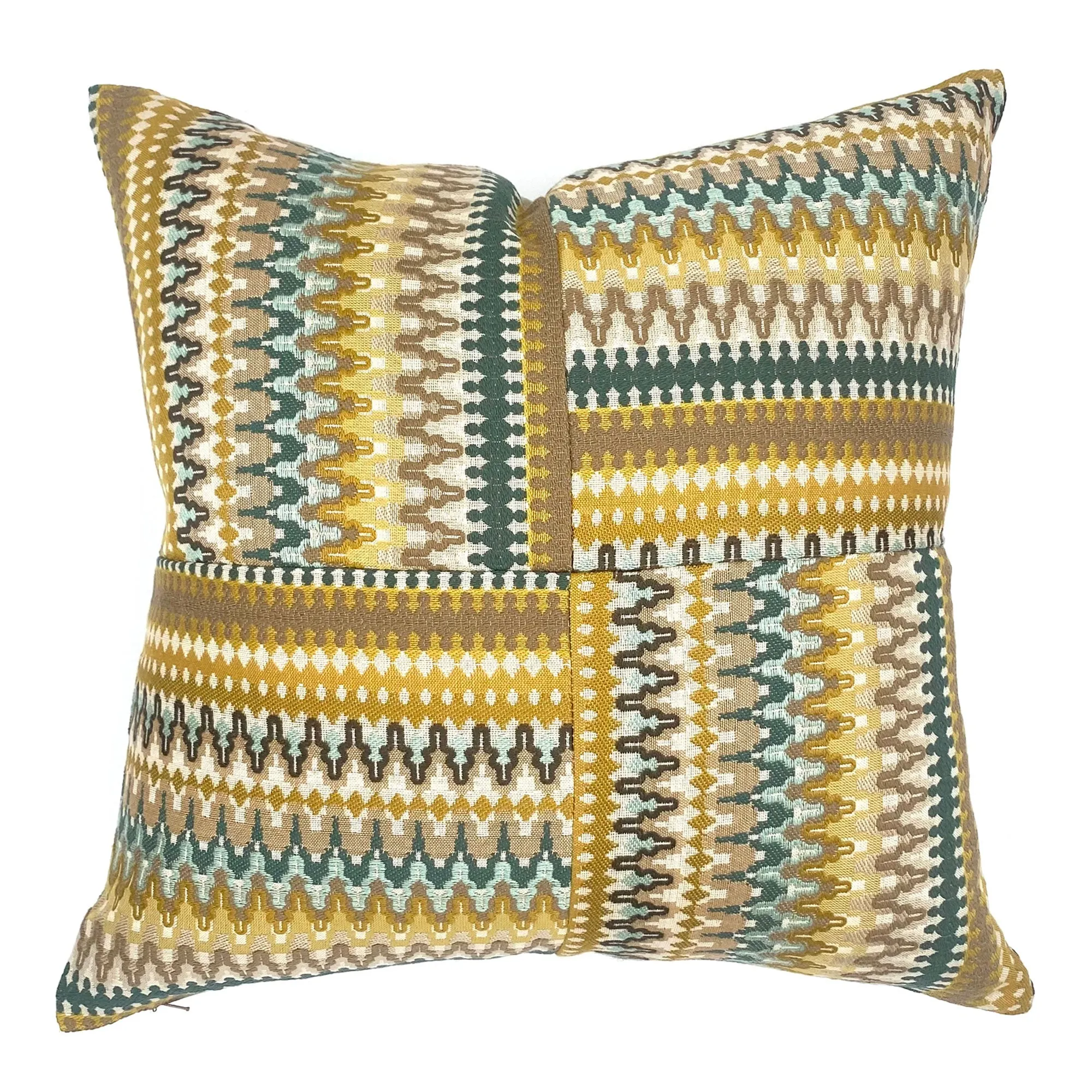 Sunset Eclectic Stripe Throw Pillow Cover 20x20