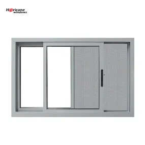 Superhouse Custom horizontal aluminium frame sliding window with mosquito net