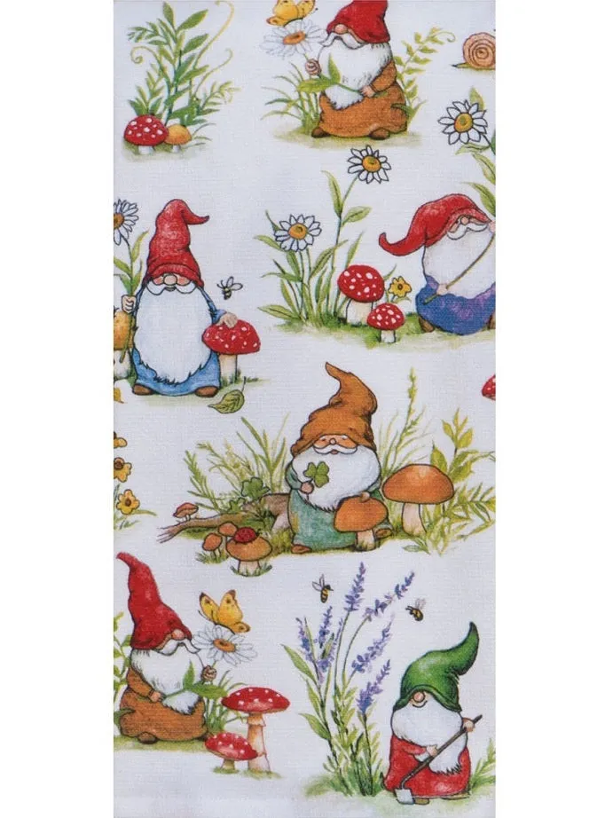 T Towel  Garden Gnomes Dual Purpose Terry R7218