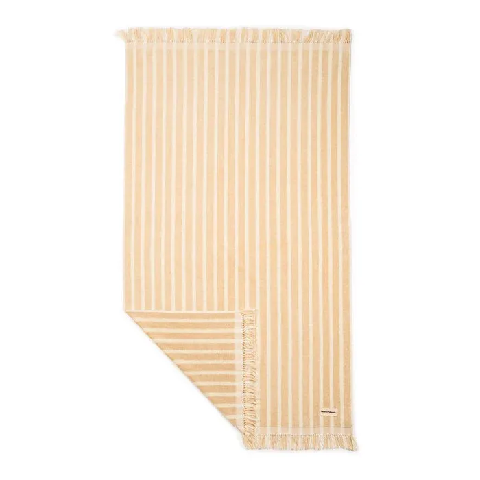 THE BEACH TOWEL | Monaco Natural Stripe