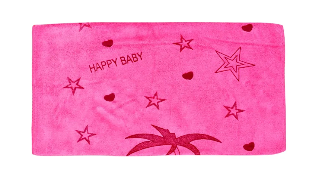 THE LITTLE LOOKERS Soft Towel/Bath Towel /100% Cotton Washcloth for New Born Baby/Infants/Toddlers Available in Cute Colours(Pack of 1)