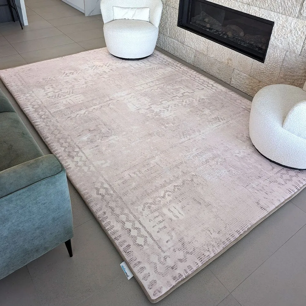 The Mellow Mat® Designer Print | Blush Beige (Soft Touch Sensory Tatami Rug)