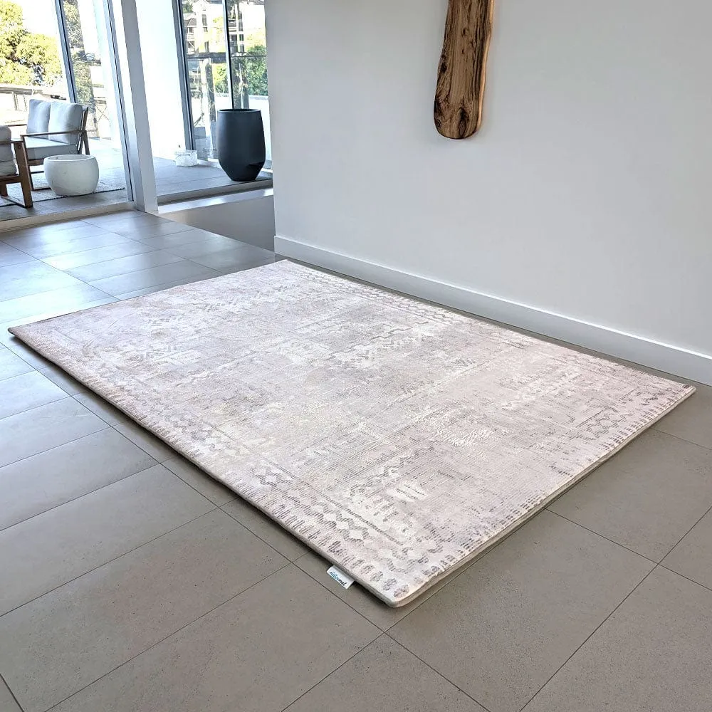 The Mellow Mat® Designer Print | Blush Beige (Soft Touch Sensory Tatami Rug)