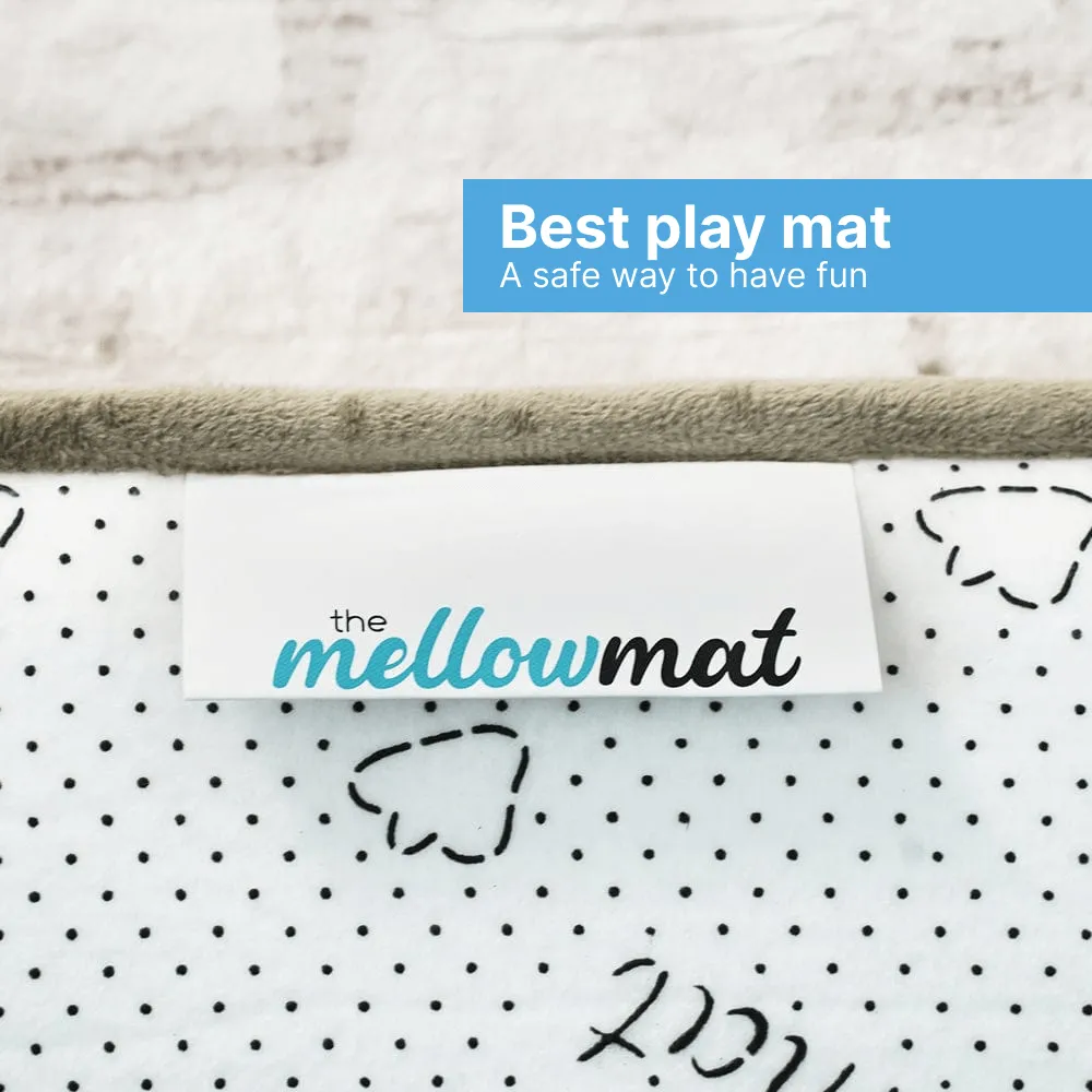 The Mellow Mat® Designer Print | Blush Beige (Soft Touch Sensory Tatami Rug)