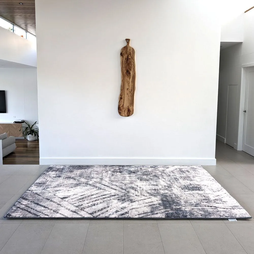 The Mellow Mat® Designer Print | Grey Expressions (Soft Touch Sensory Tatami Rug)