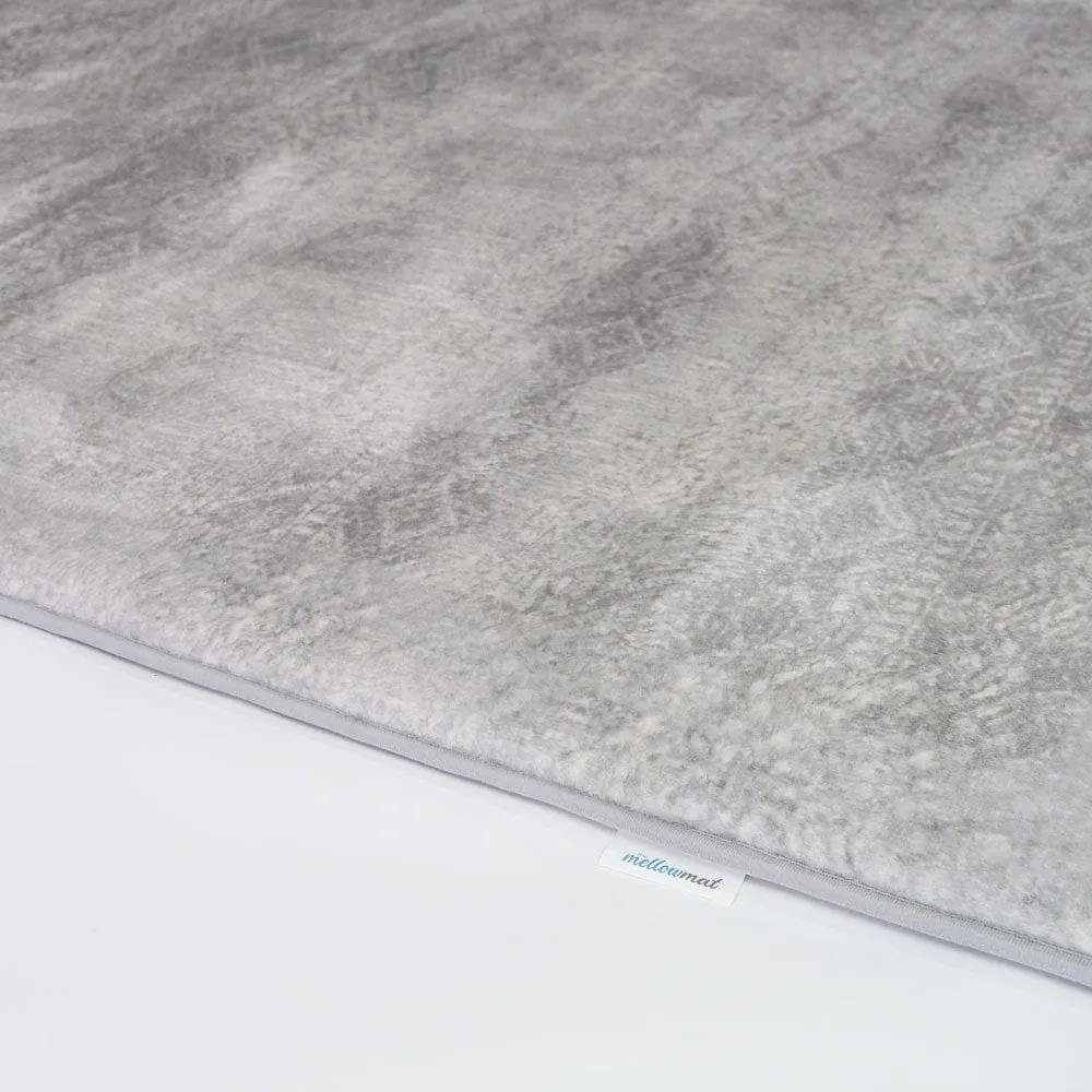 The Mellow Mat® Designer Print | Light Grey (Soft Touch Sensory Tatami Rug)