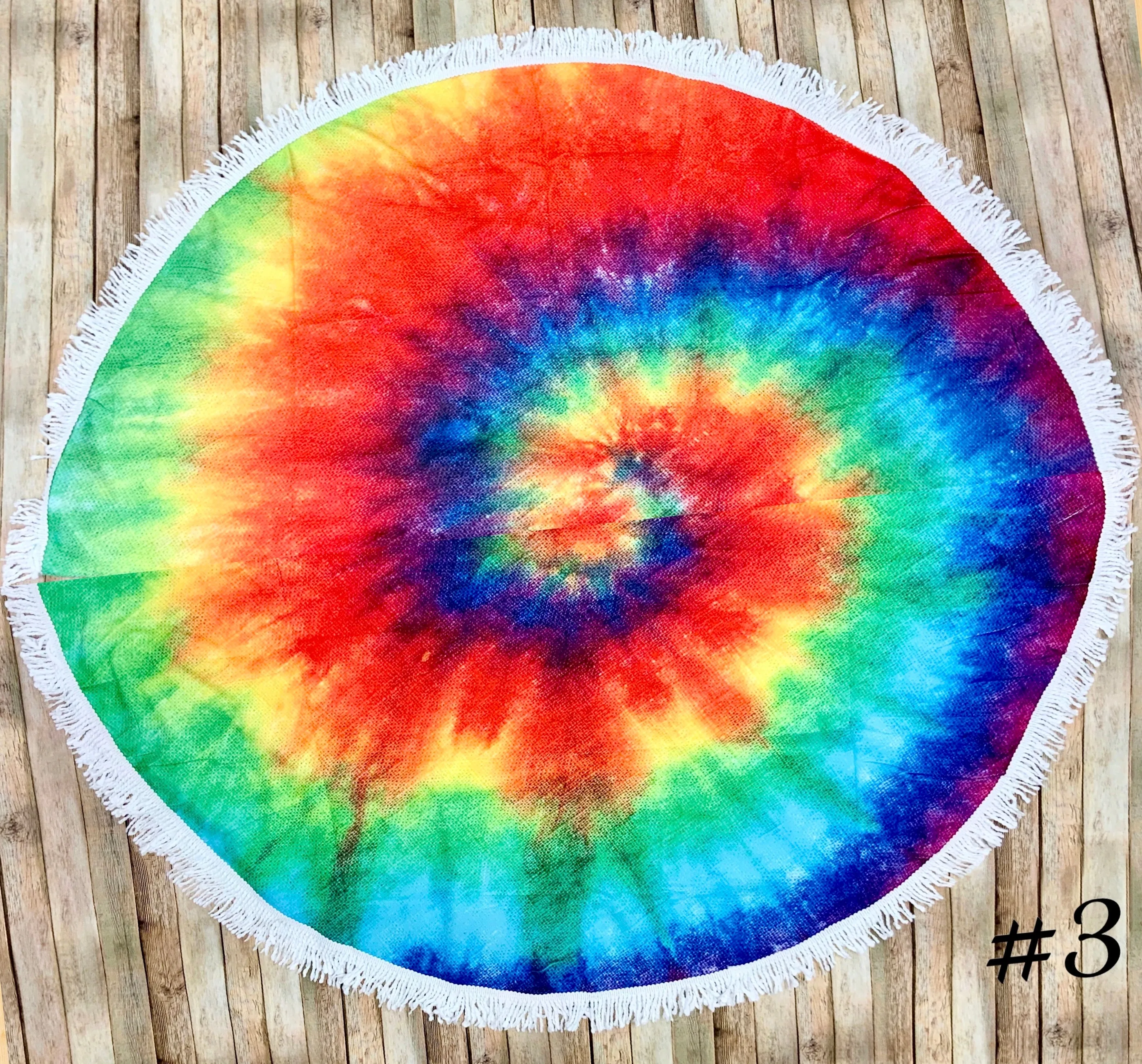 Tie Dye Circle Beach Towels