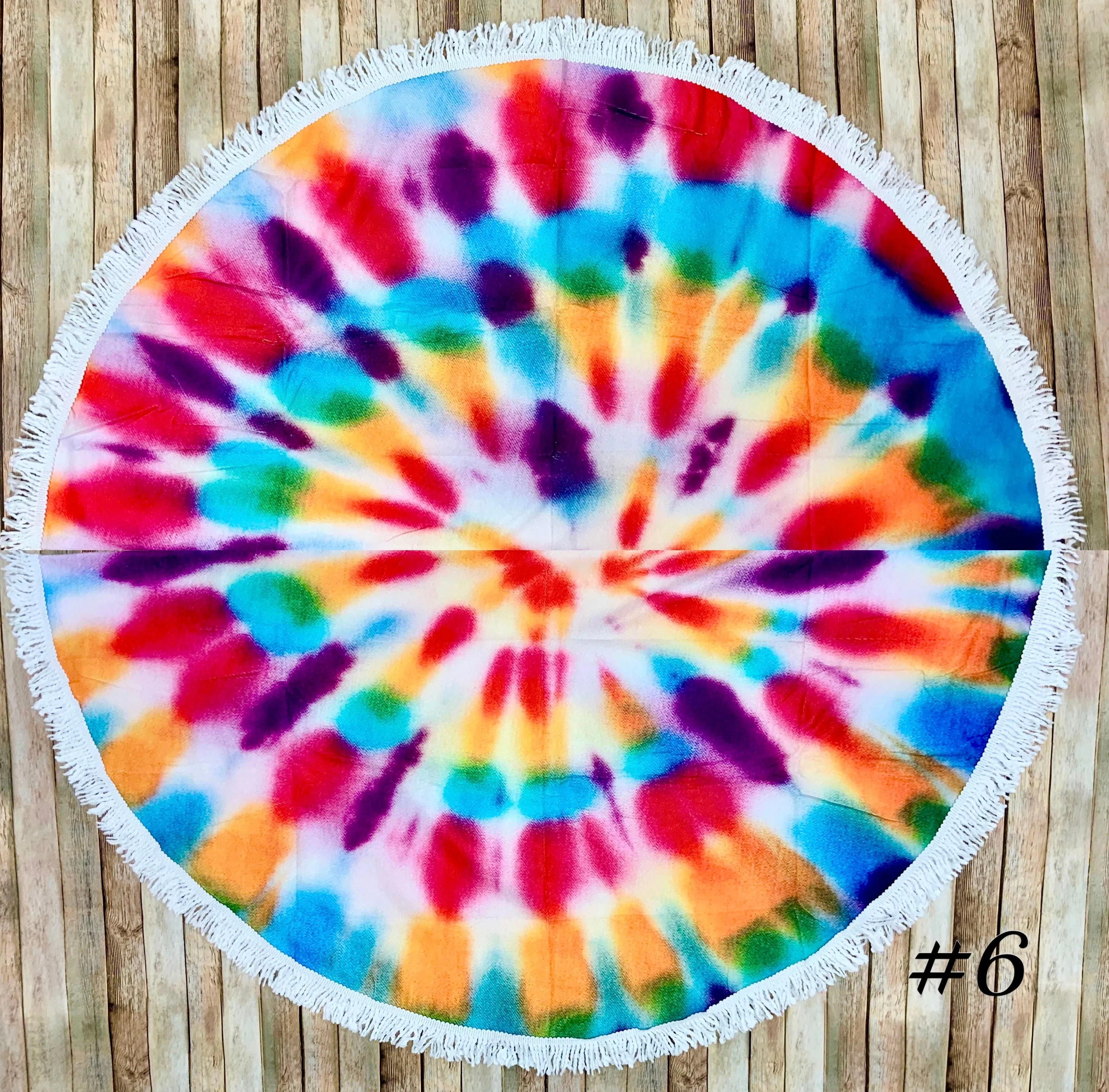 Tie Dye Circle Beach Towels