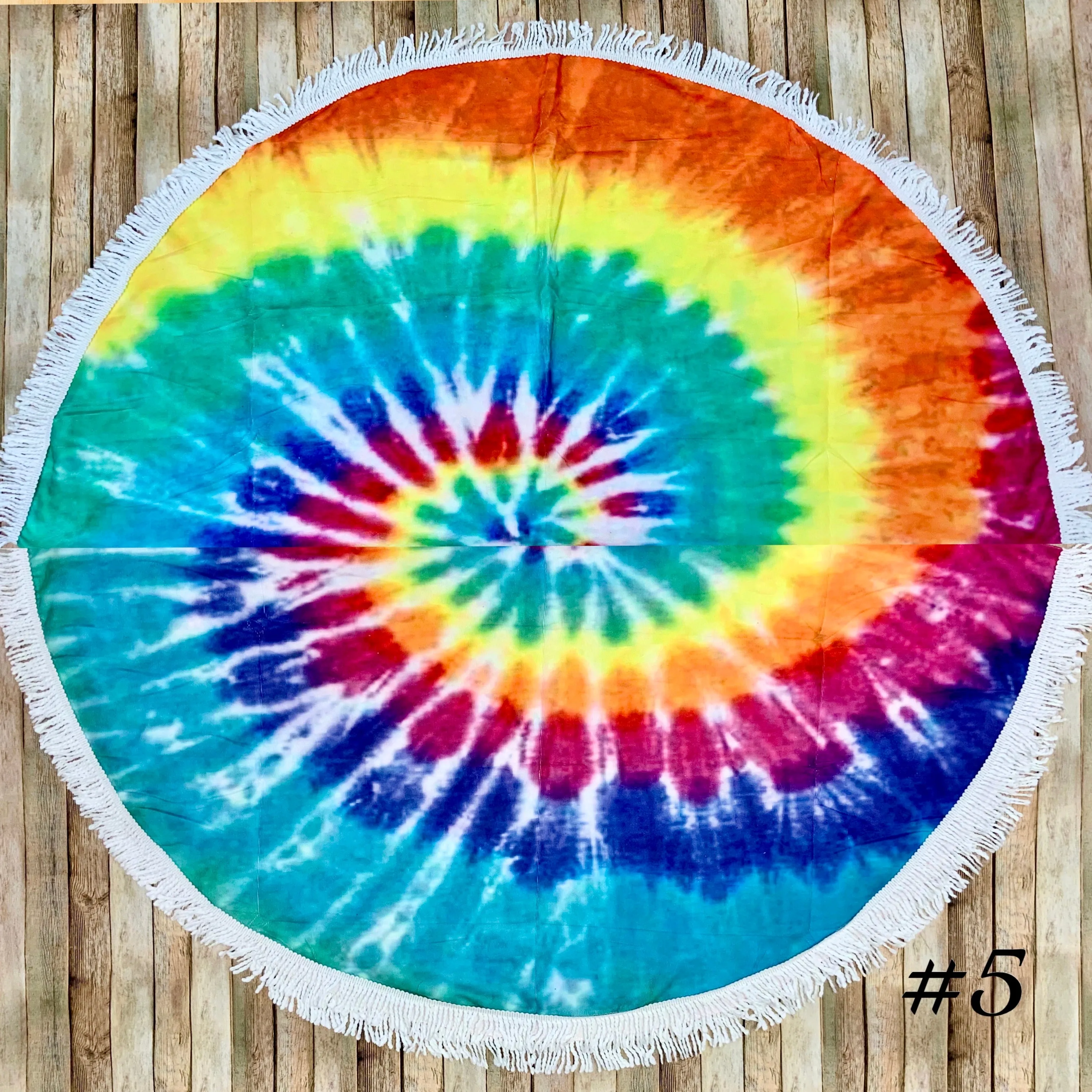 Tie Dye Circle Beach Towels