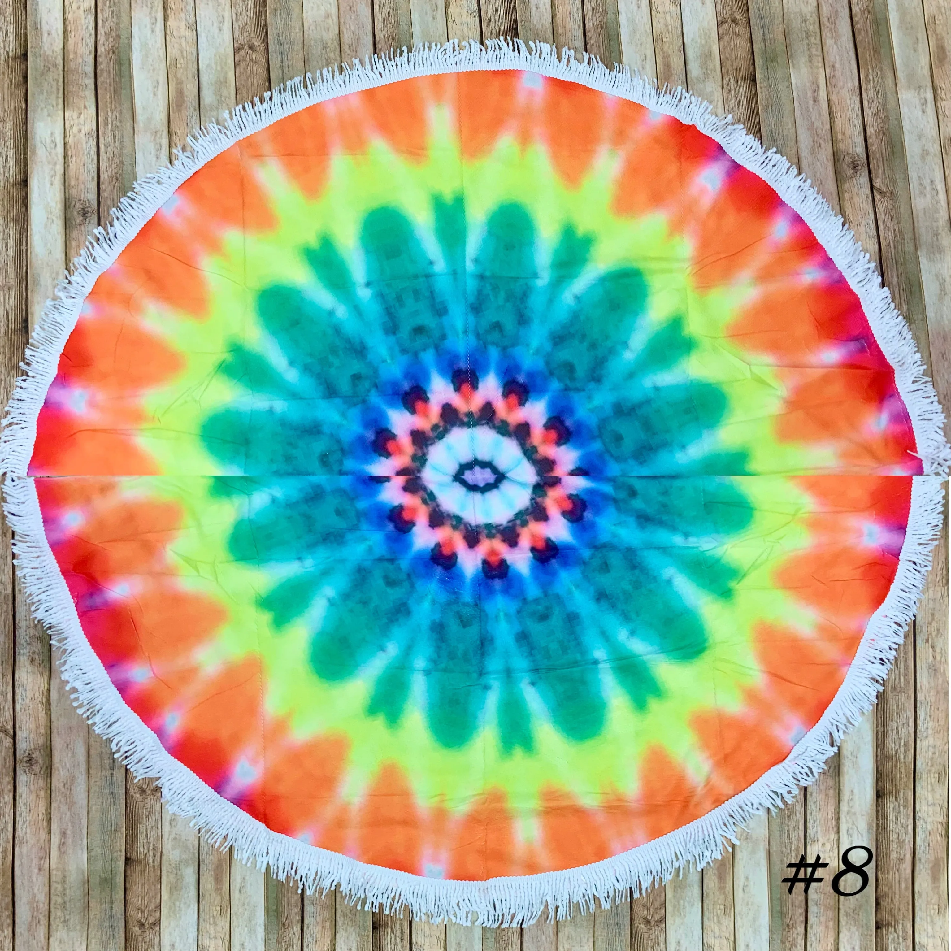 Tie Dye Circle Beach Towels