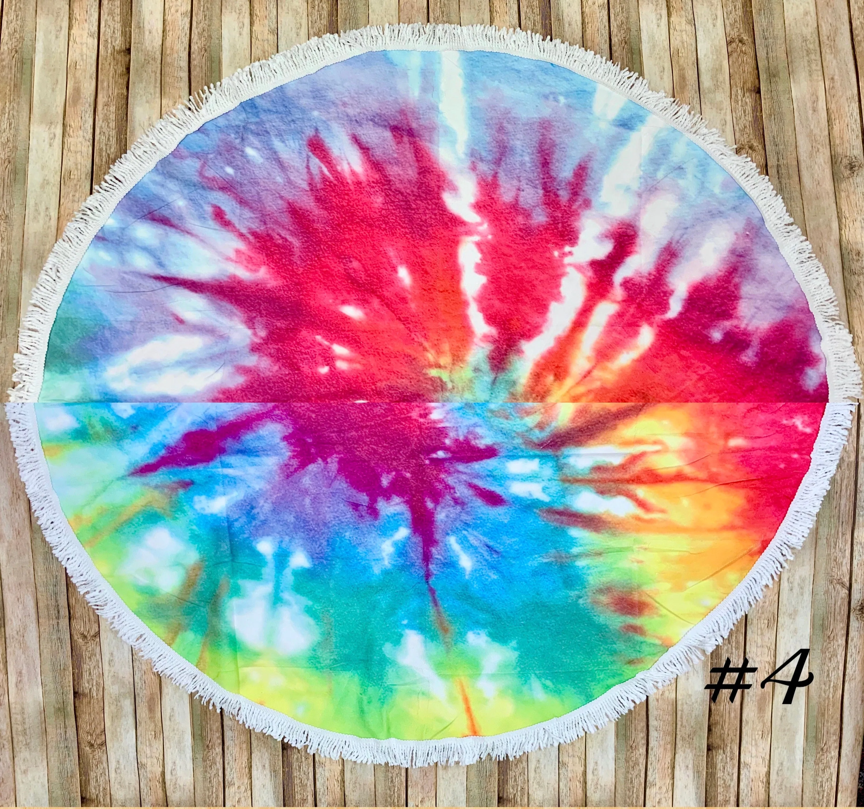 Tie Dye Circle Beach Towels