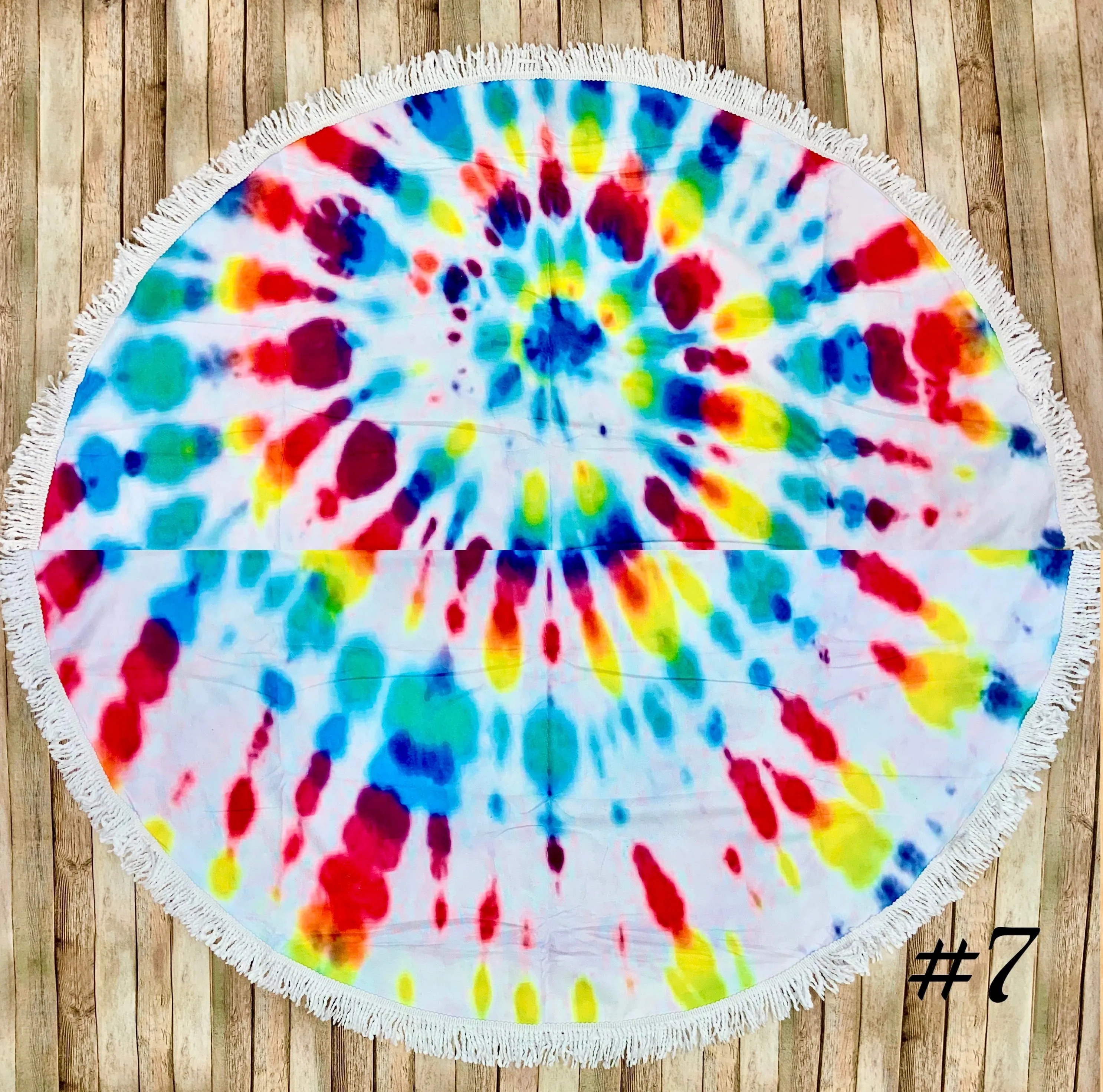 Tie Dye Circle Beach Towels