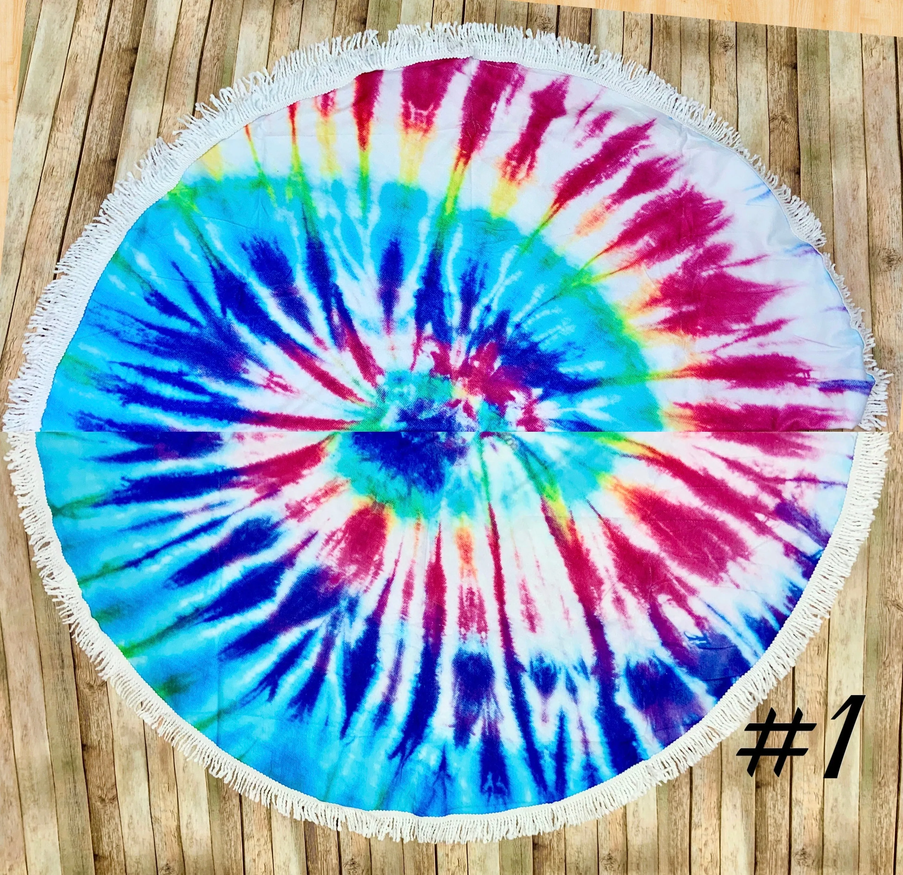 Tie Dye Circle Beach Towels