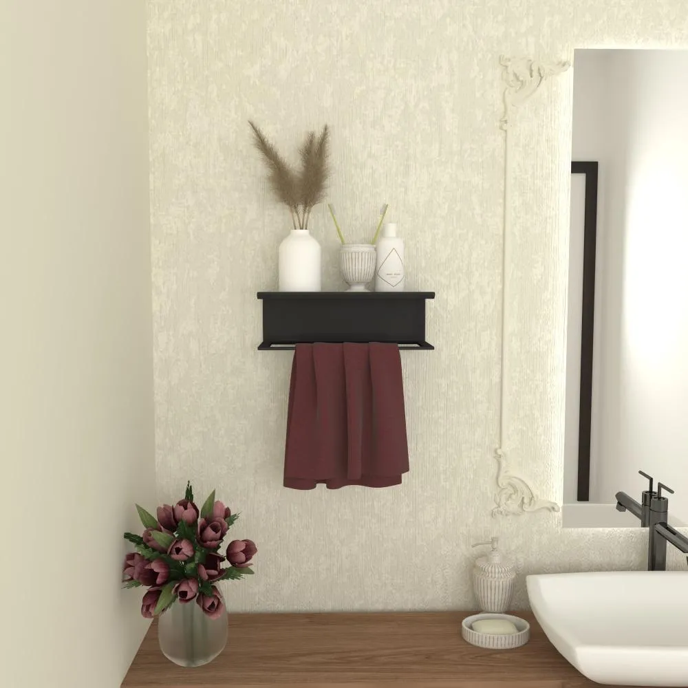 Towel Holder and Shelf for Bathroom