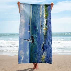 Towel Van Gogh / fashion towel / turkish towel / custom beach towel / retro towel / summer tea towel / soft towel