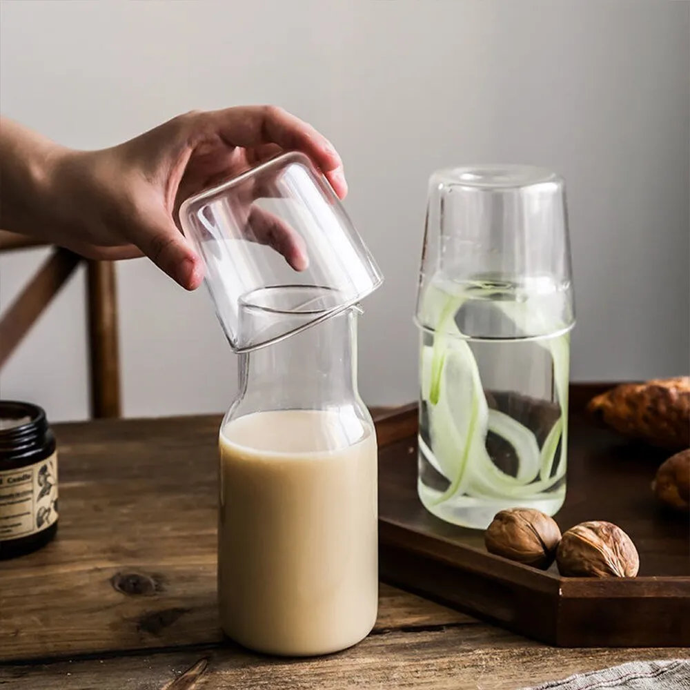 Transparent Water Carafe with Lid