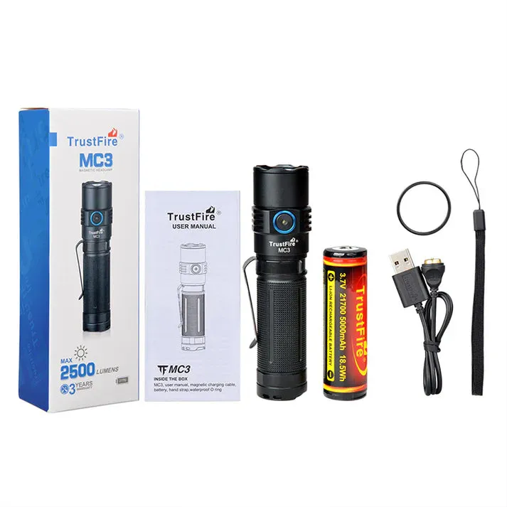 TrustFire MC3 EDC Flashlight 2500 lumens