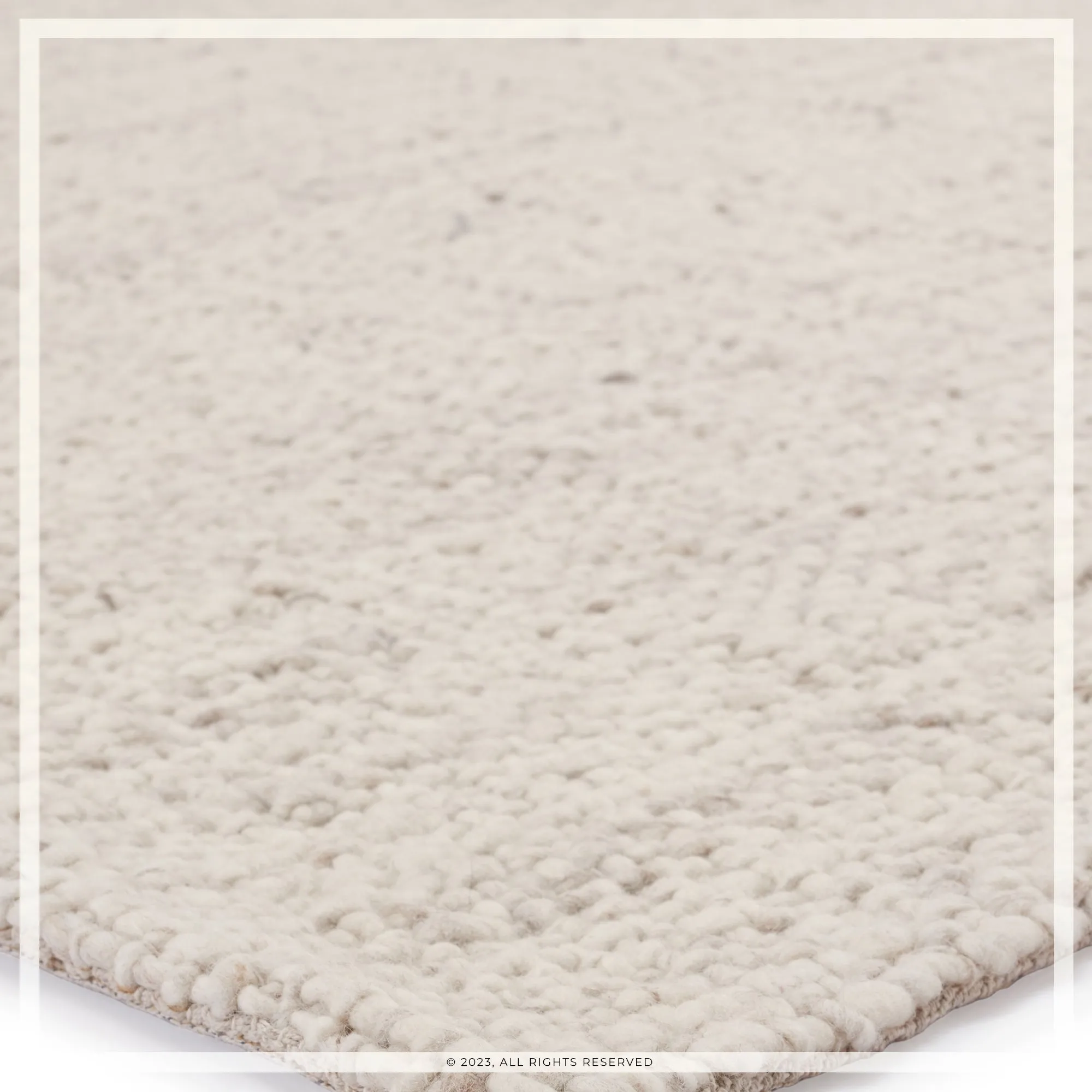 UJR0140 Luxury Hand-Woven Natural High-Pile Rug