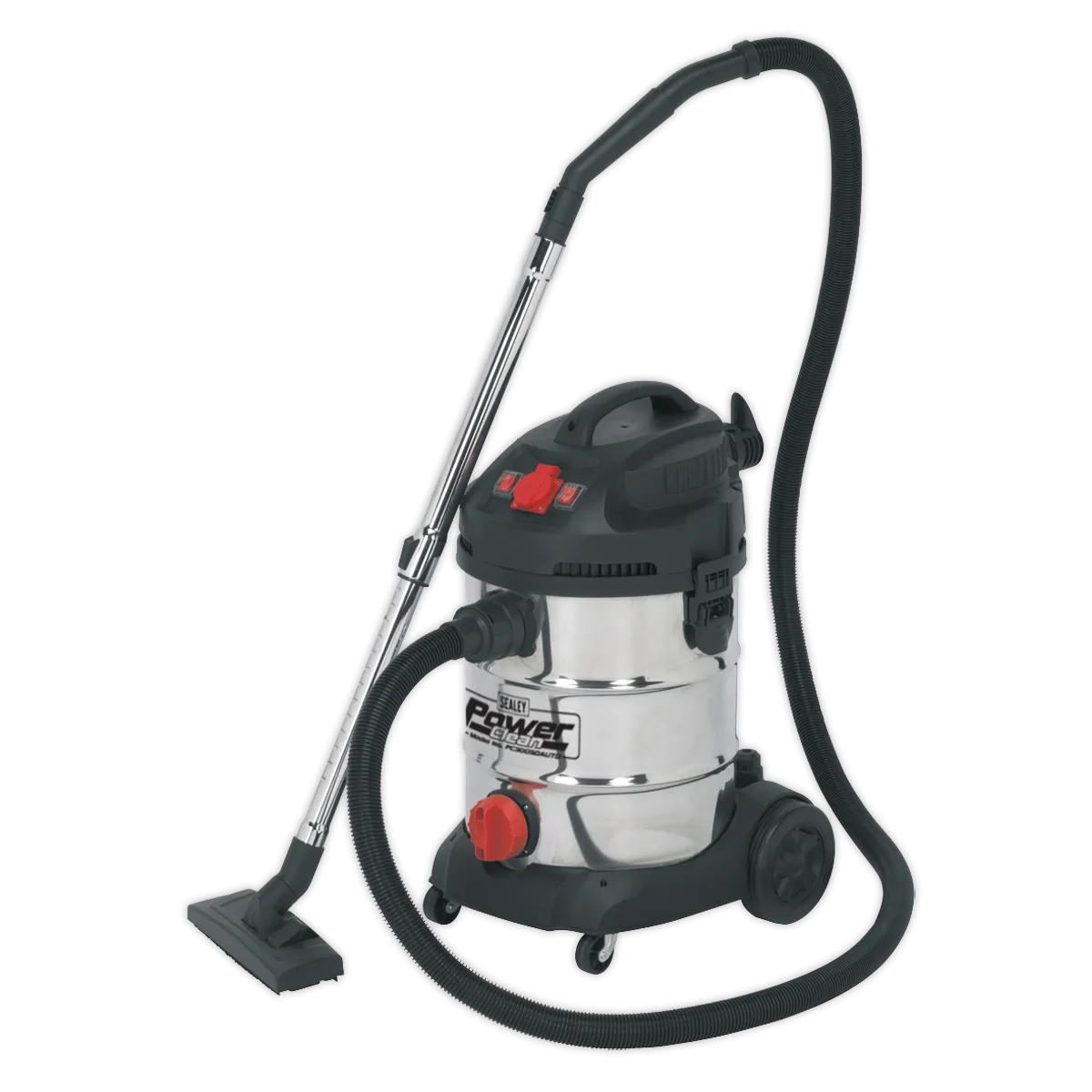 Vacuum Cleaner Industrial 30L 1400W/230V Stainless Drum Auto Start