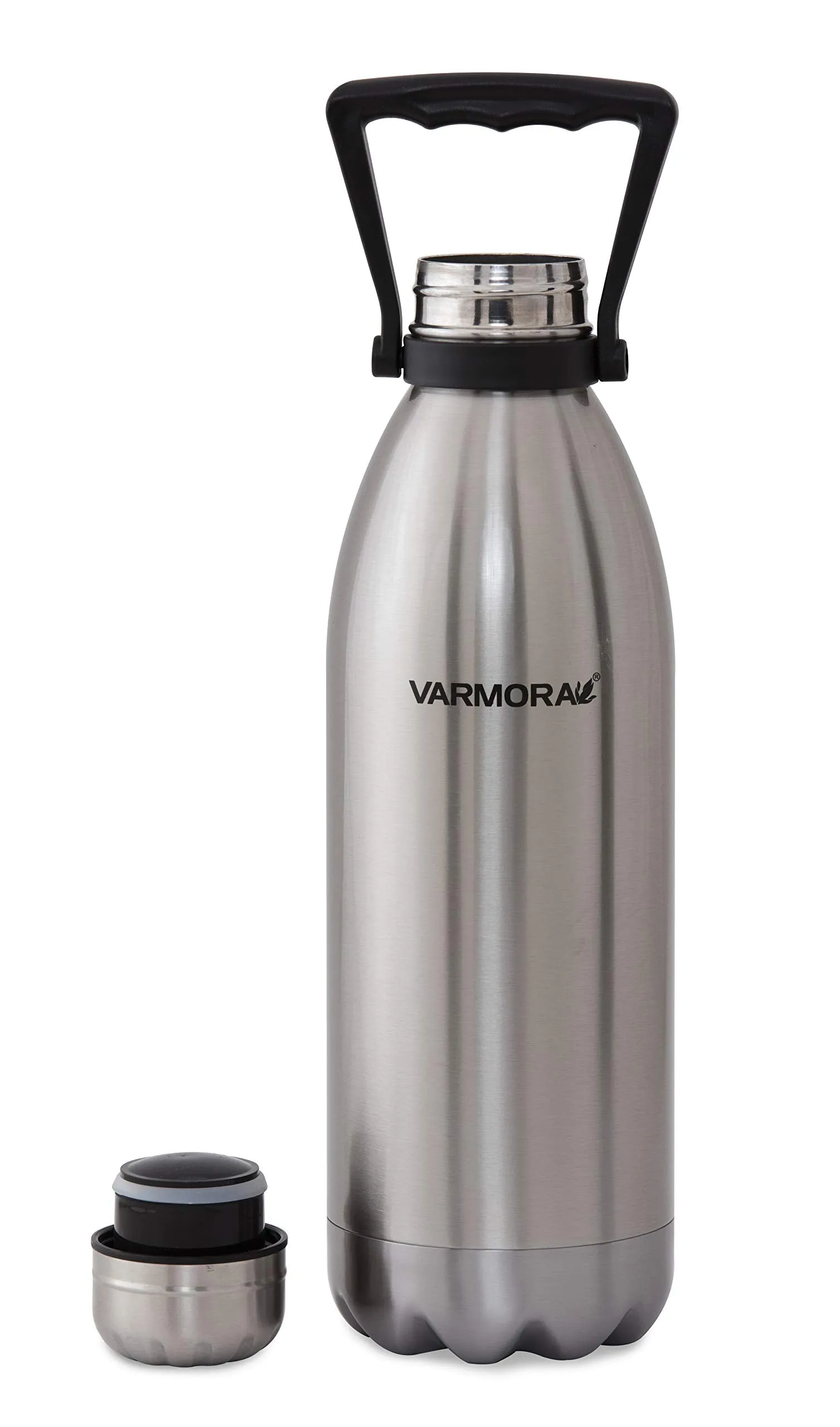 Varmora Silky Double Wall Ss Vacuum Flask Bottle Silver, Silver, 1500 Ml