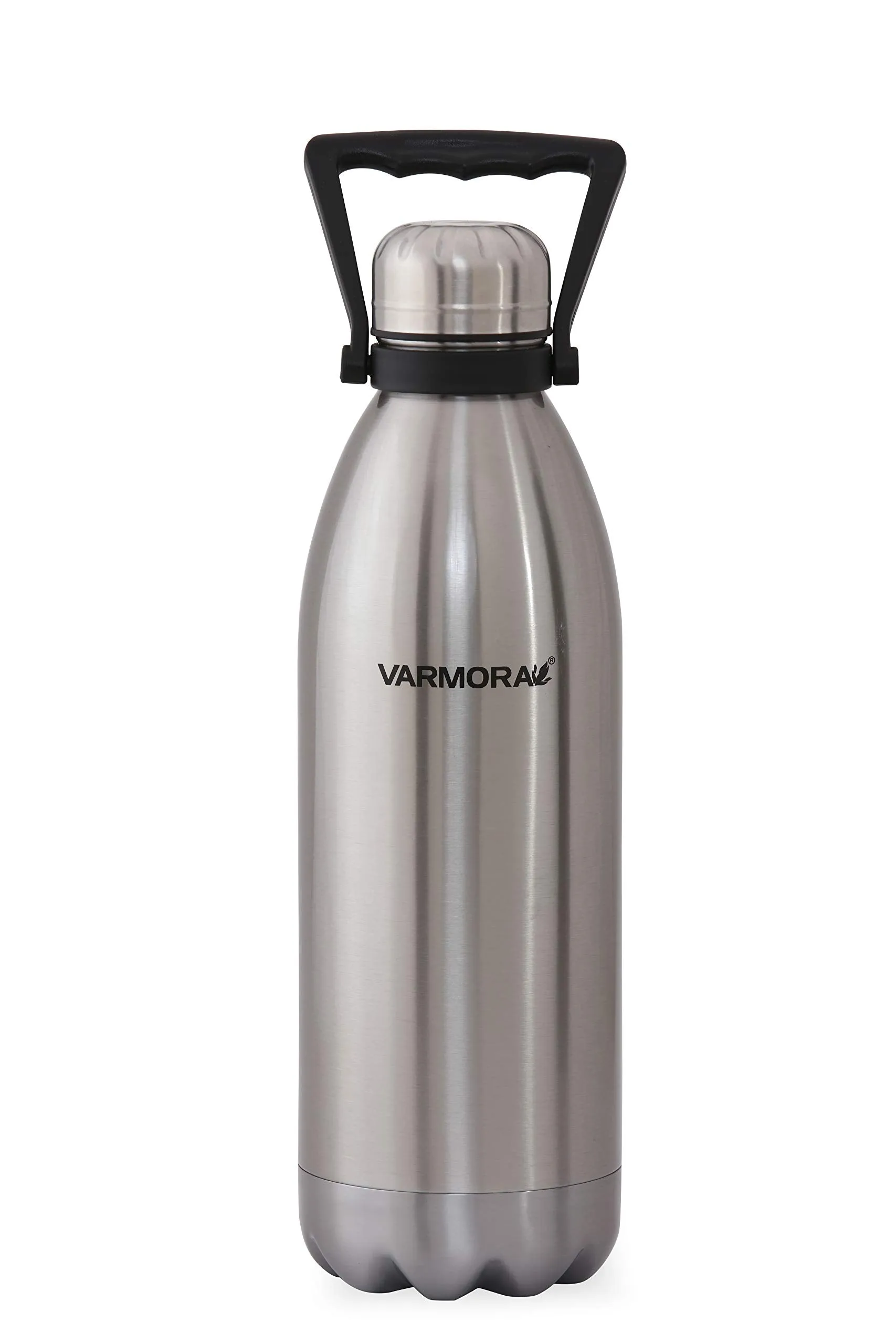 Varmora Silky Double Wall Ss Vacuum Flask Bottle Silver, Silver, 1500 Ml