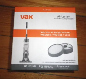 Vax Genuine VAU1200, VARU1200, VX55 Air Hepa Filter Set - Part No. VAUFLT