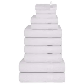 vidaXL 12 Piece Towel Set White 360 gsm 100% Cotton