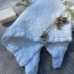 Warm White Waffle Bath Towel/ Wrap