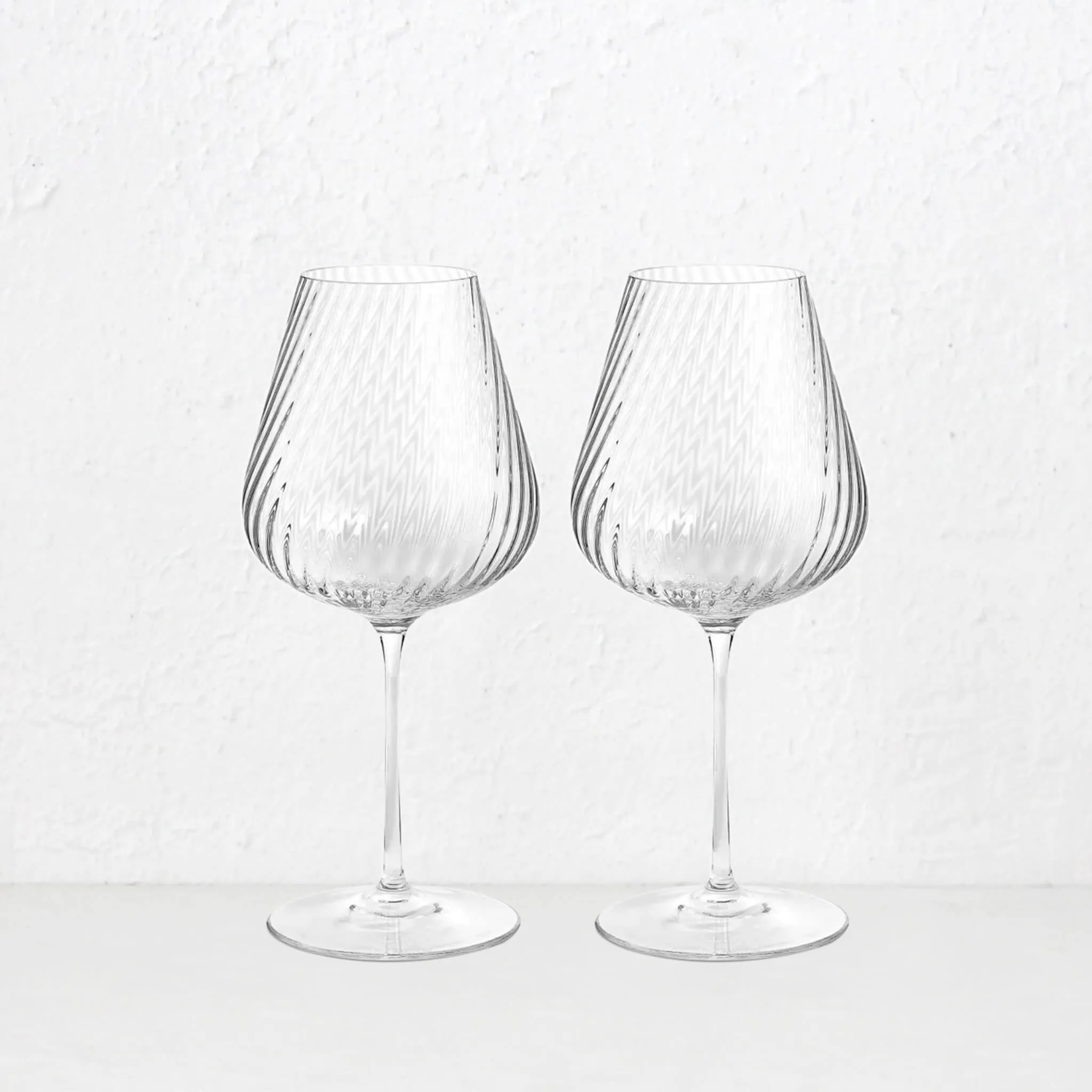 WEDGWOOD  |  VERA WANG SWIRL WHITE WINE GLASS  |  SET OF 2