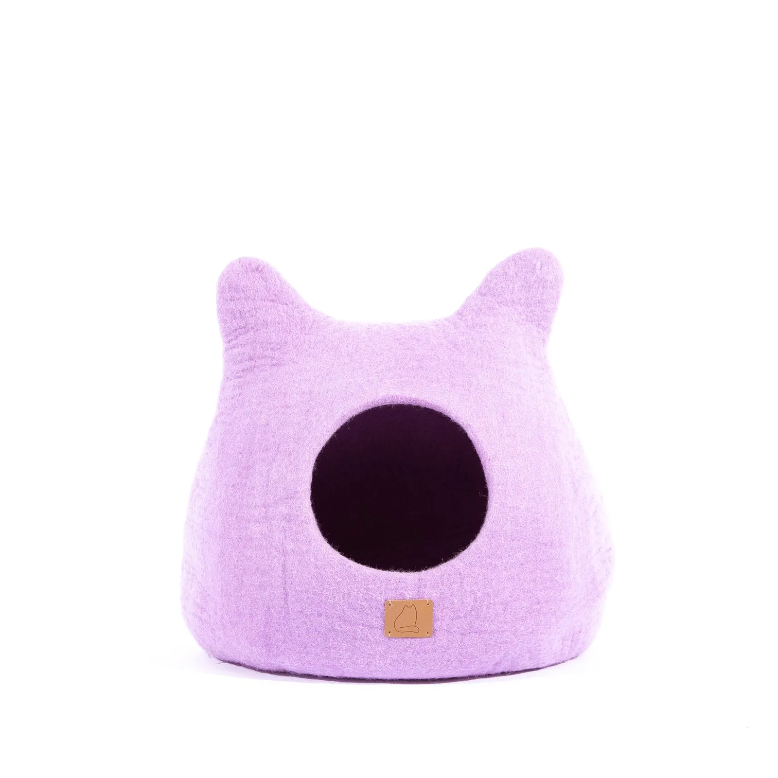 Whimsical Cat Ear Cave Bed - Lilac Purple