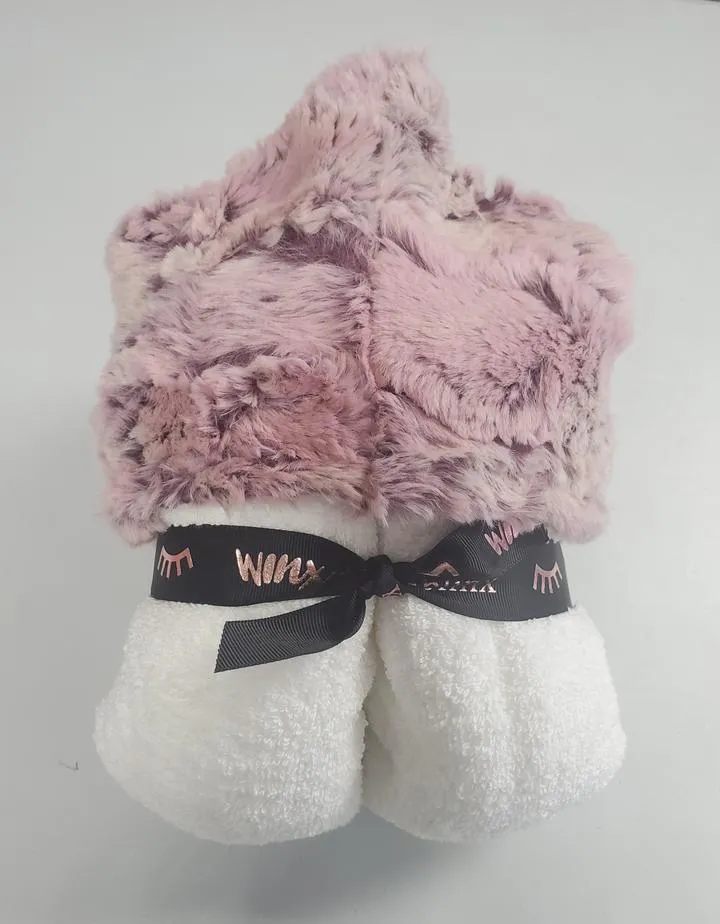 Wild Rabbit Mauve Hooded Toddler Towel