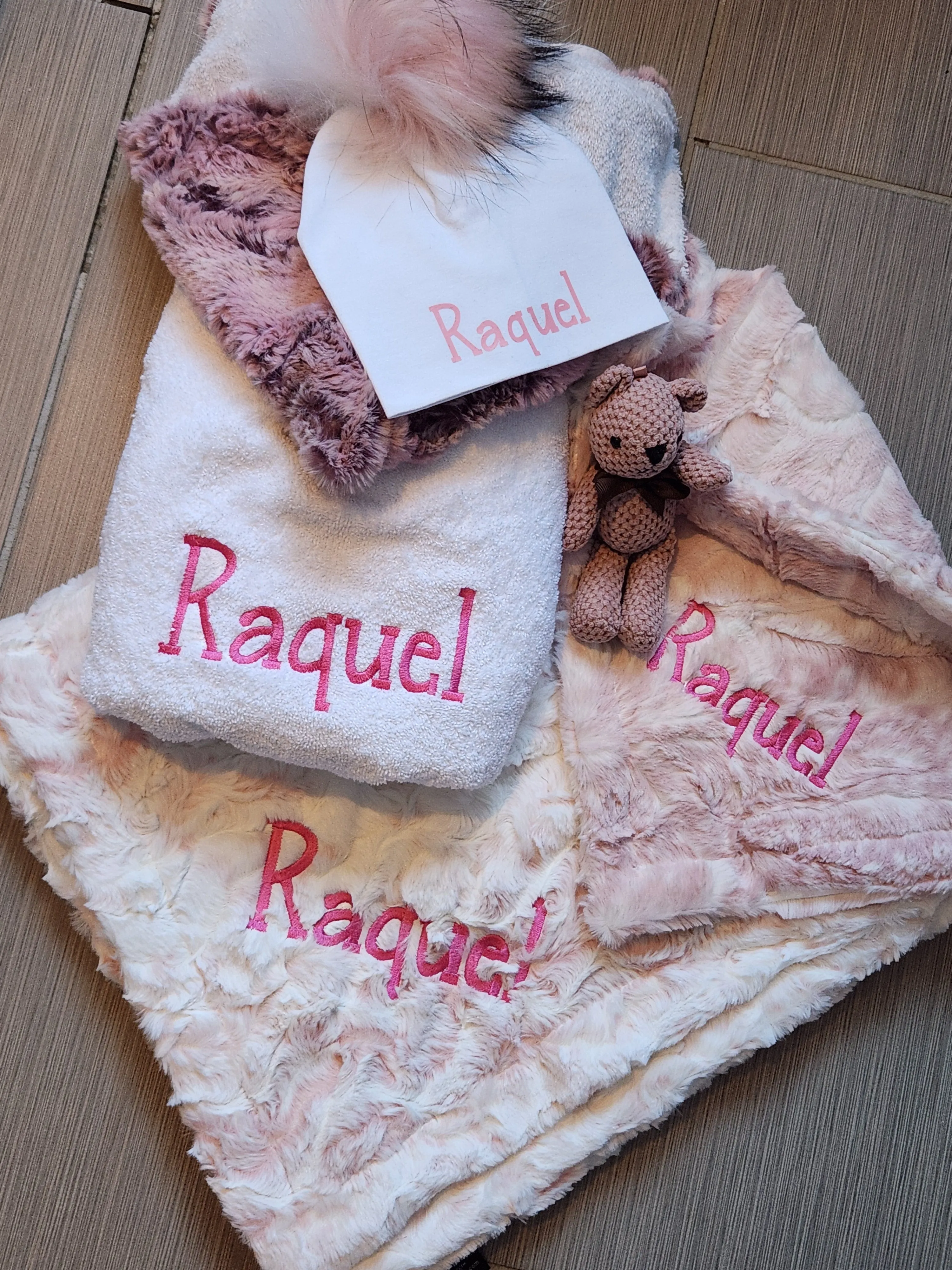 Wild Rabbit Mauve Hooded Toddler Towel