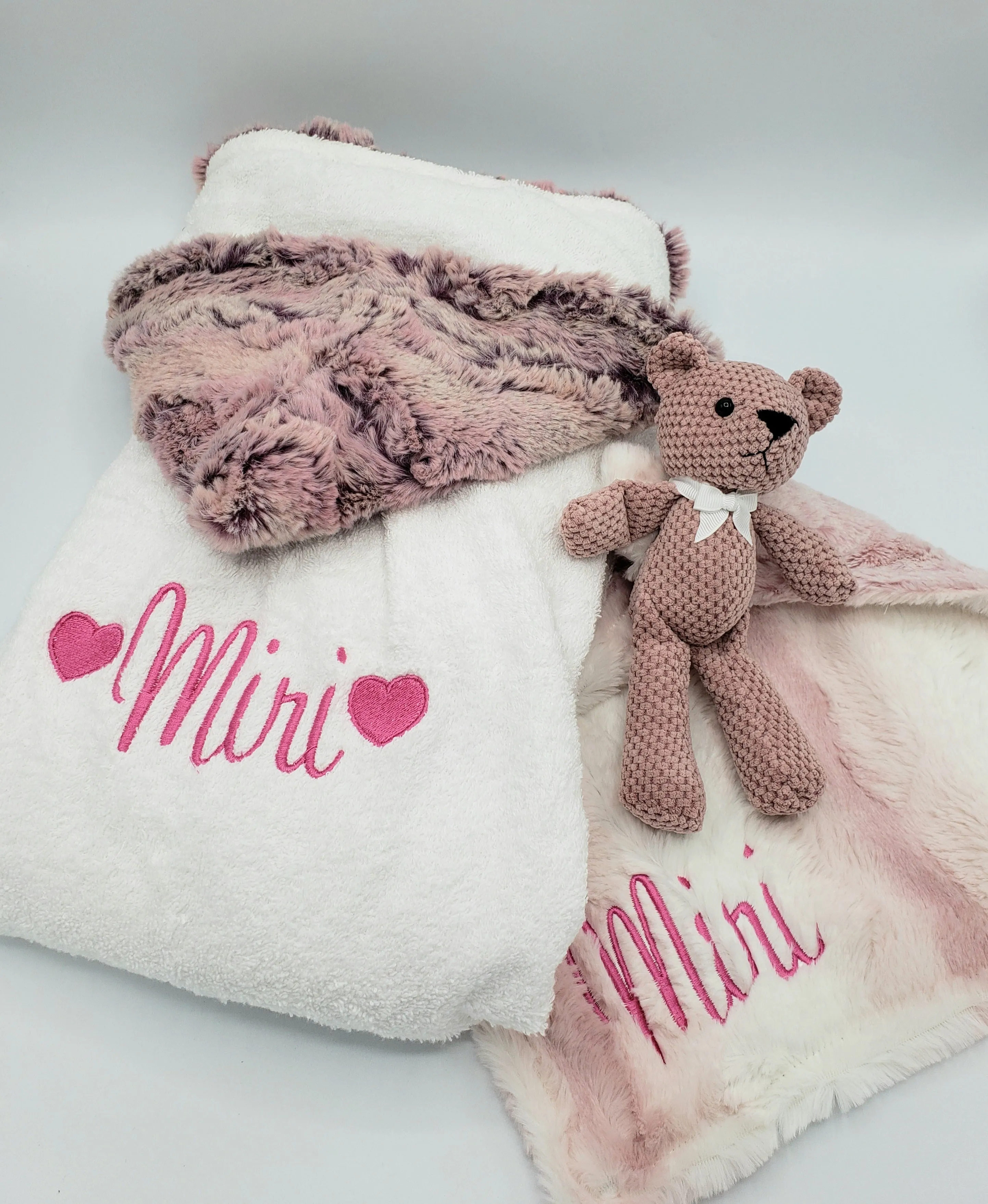 Wild Rabbit Mauve Hooded Toddler Towel