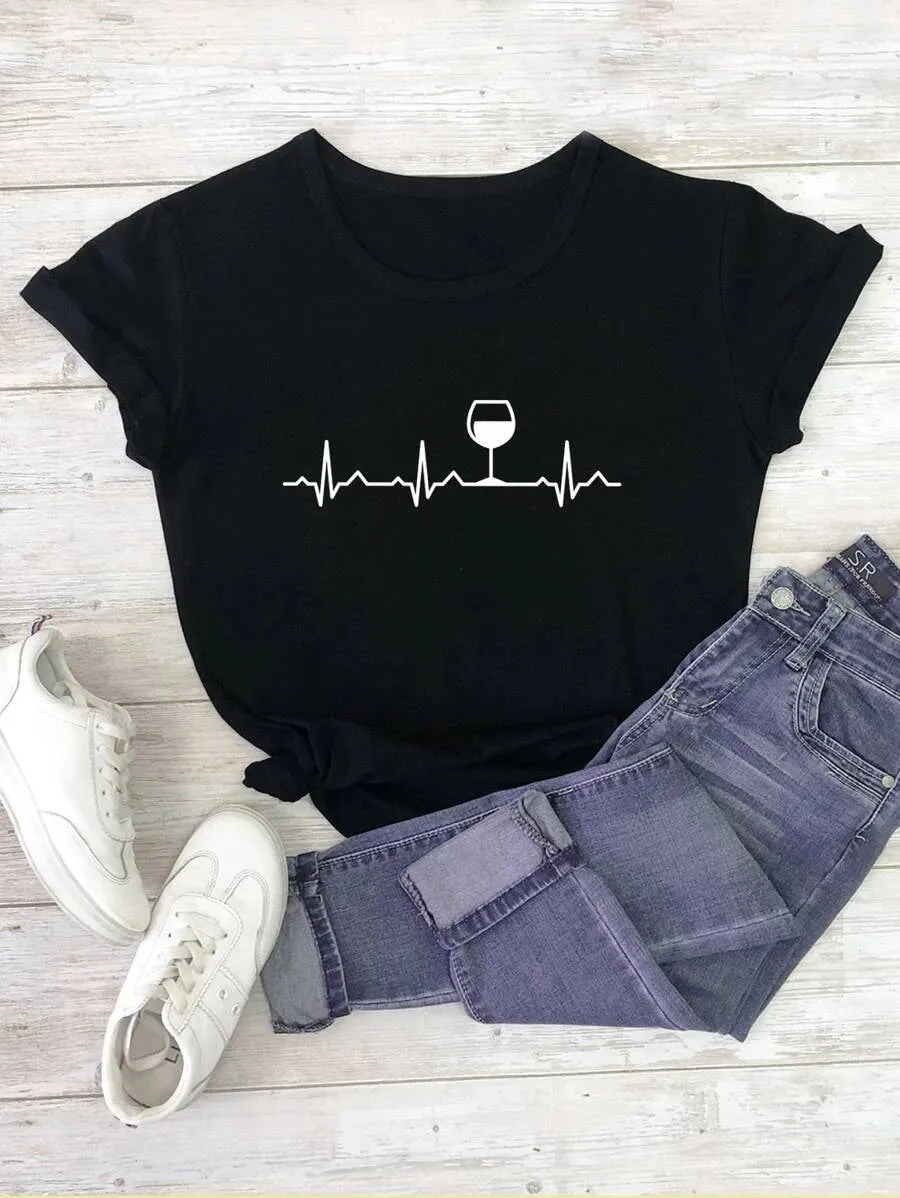 Wine Glass Tee