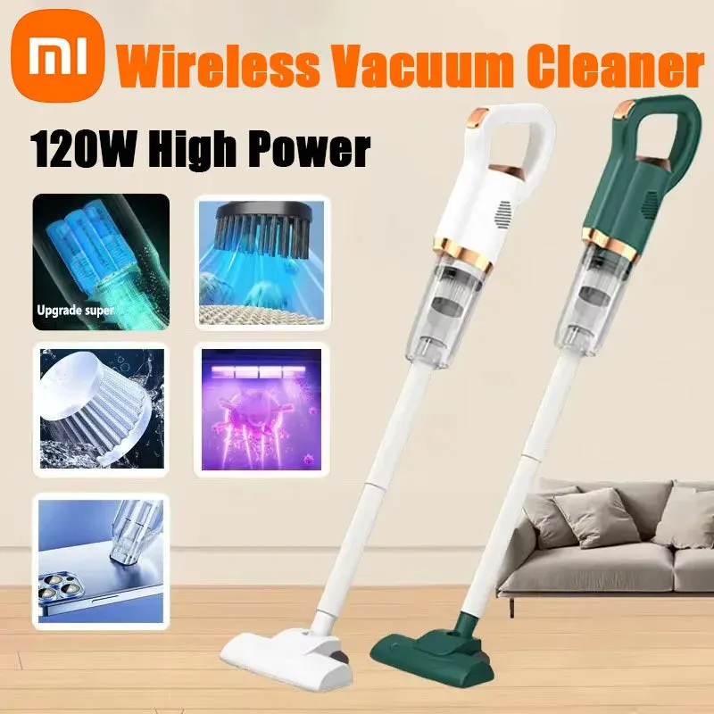 Xiaomi Household Vacuum Cleaner Wireless Portable 120W Super Power Vacuuming Dust Mite Wet And Dry Long Life Car Appliances