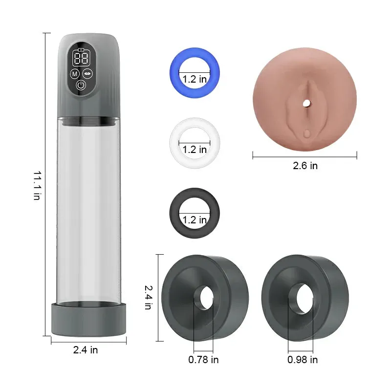 XP2 Water Penis Pump 5 Suction with Extra Masturbator Sleeve